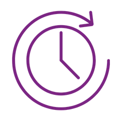Pictogramme horloge : rémanent jusqu'à 14 jours