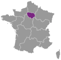 Pictogramme localisation : basé en Île-de-France