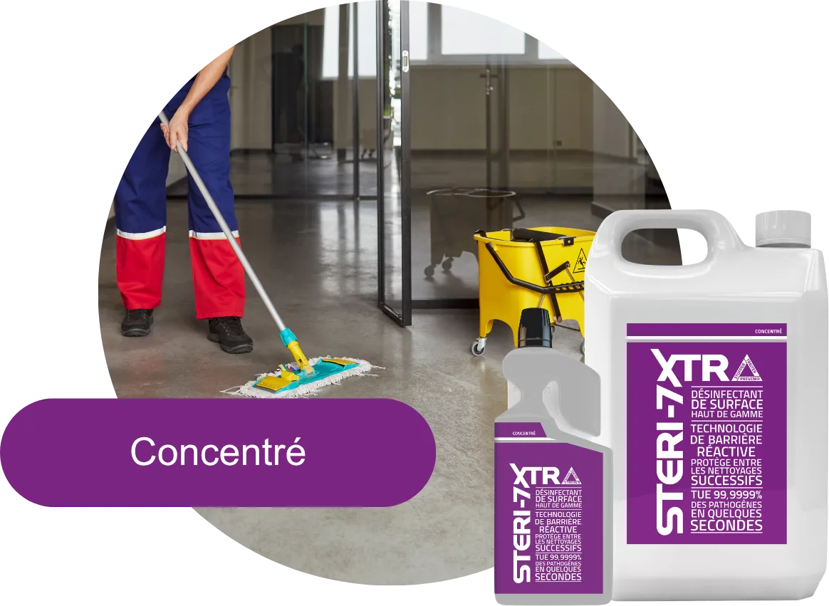 Désinfectants concentrés pour les surfaces STERI-7